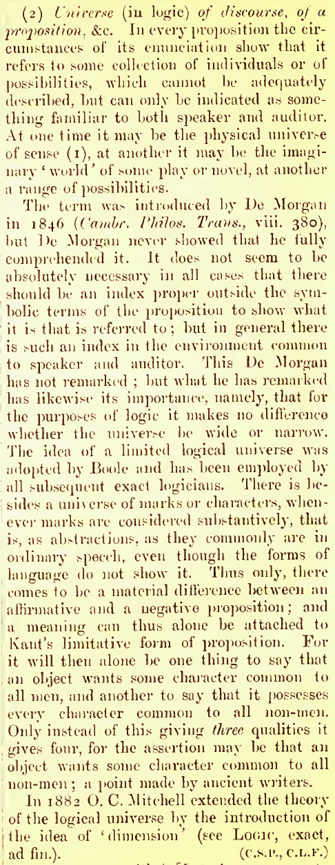 Peirce 1902 Universe of Discourse p742.png