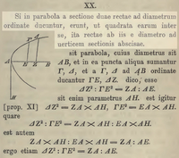 Apollonios, Vol. 1, Satz XX, 1891, Beweis, lateinisch.png